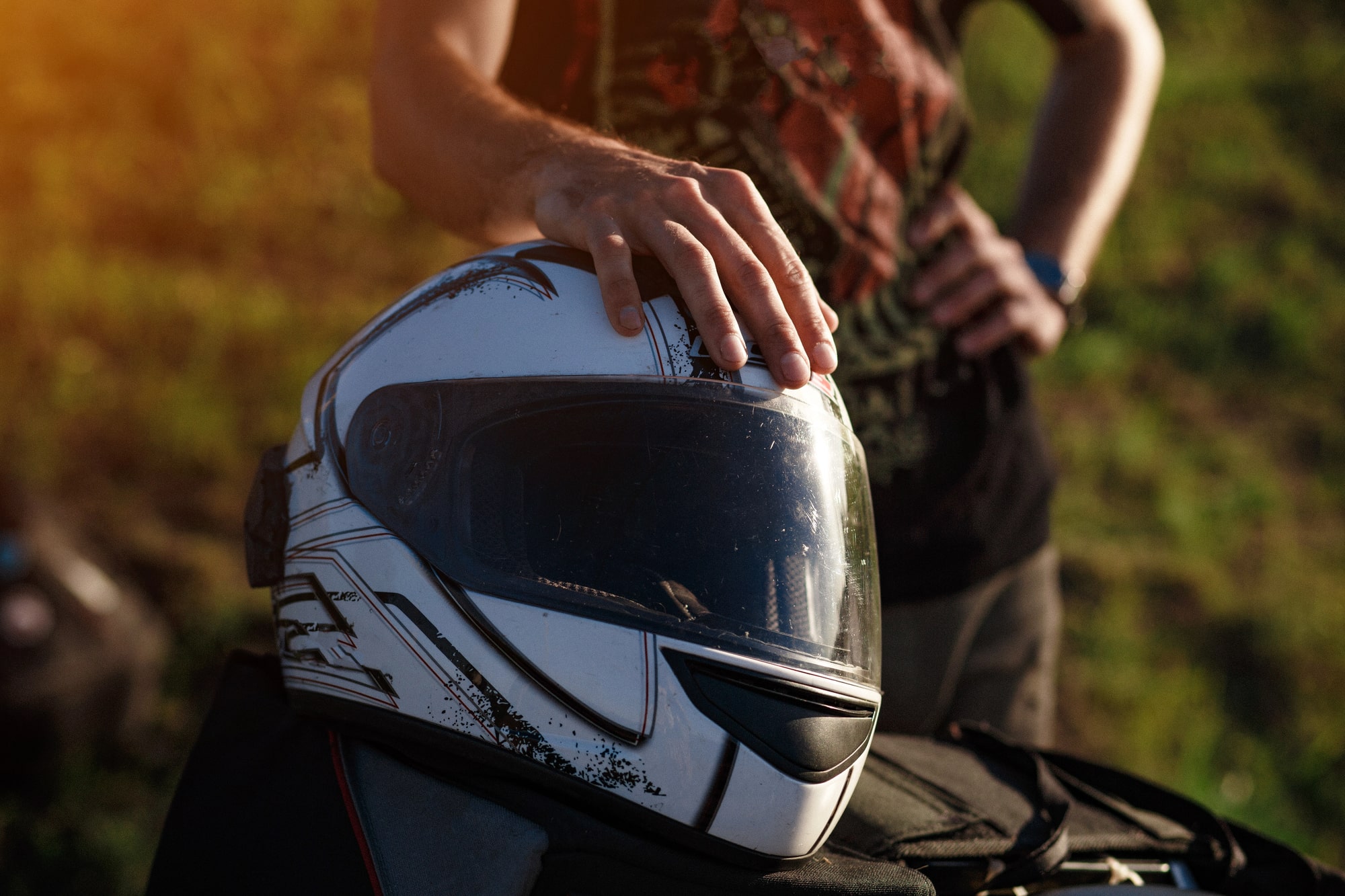 Edmond motorcycle accident lawyer working on injury claim